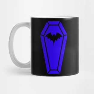 Cute Coffin in Blue Mug